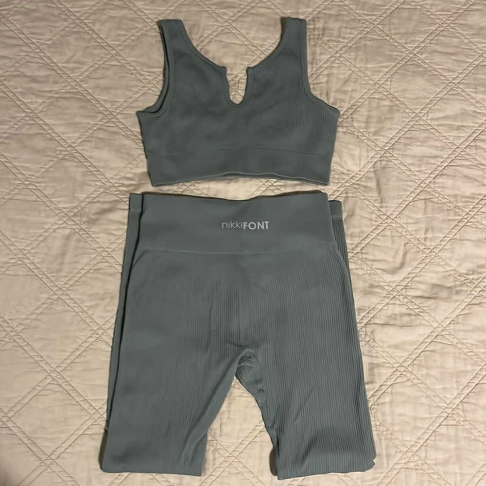 Nikki Font 2 piece pant and top